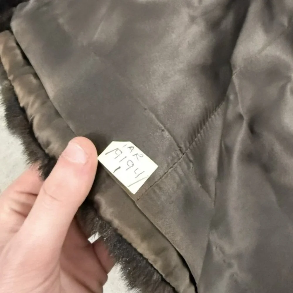 Grandella‎ by Fairmoor Vintage Fur Coat Dark Brown Full Length Glamour XL